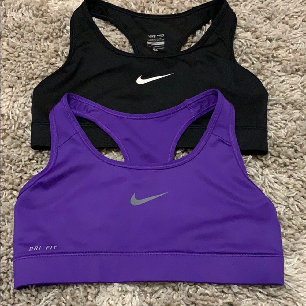 Bundle of 2 NIKE PRO DRI -FIT sports bras